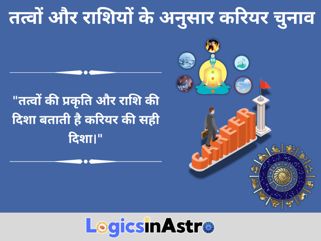 तत्वों और राशियों के अनुसार करियर चुनाव
