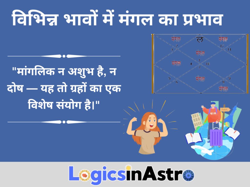 विभिन्न भावों में मंगल का प्रभाव