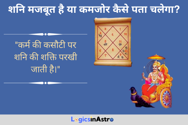 शनि मजबूत है या कमजोर कैसे पता चलेगा