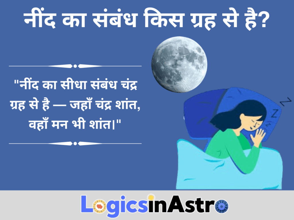 नींद का संबंध किस ग्रह से है?