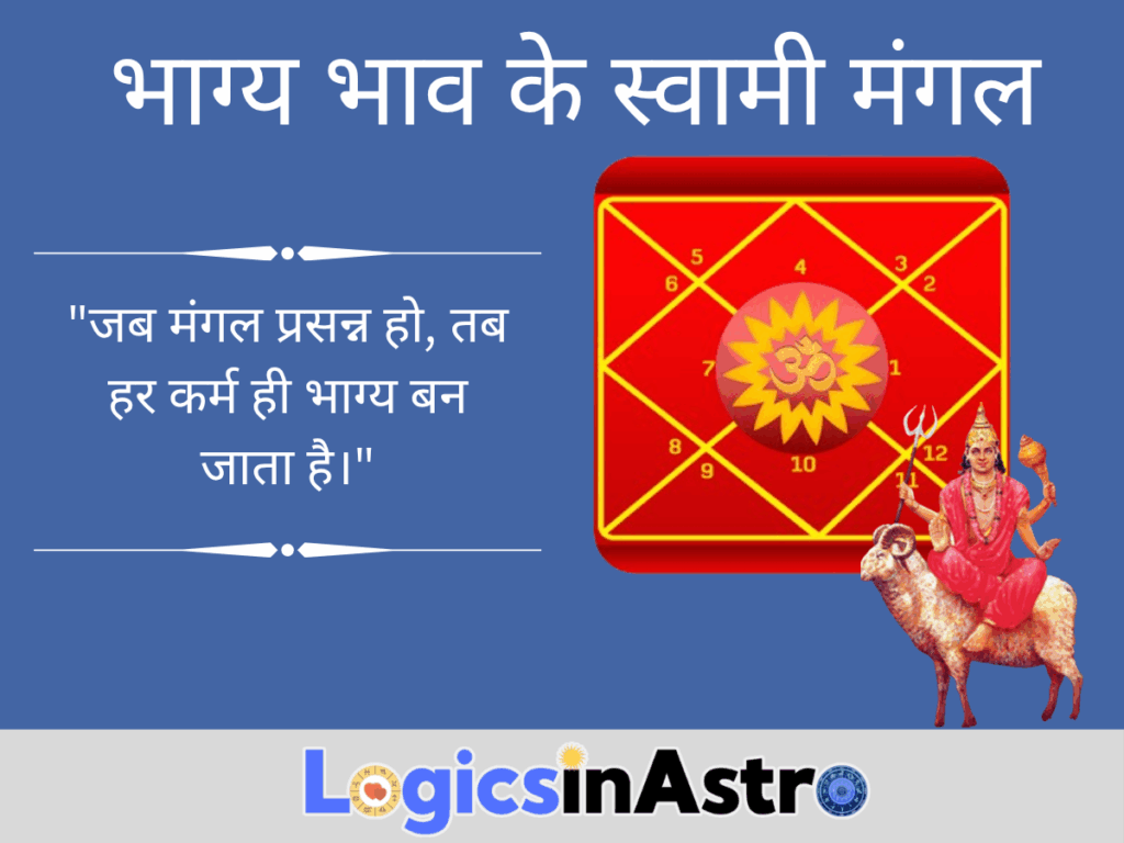 भाग्य भाव के स्वामी मंगल