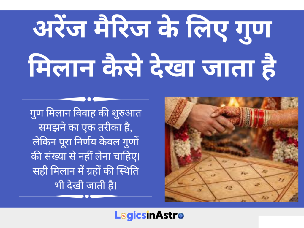 अरेंज मैरिज के लिए गुण मिलान कैसे देखा जाता है